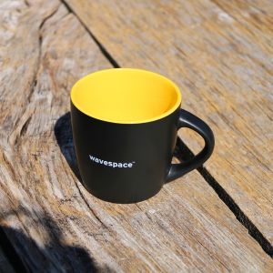 Kaffeetasse Schwarz (wavespace)